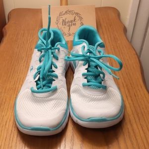 Champion Teal and White Sneakers Memory Foam